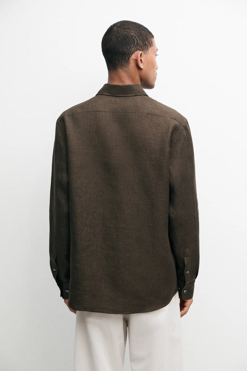 Brown Linen Shirt