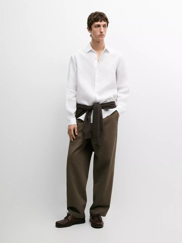 White Linen Shirt
