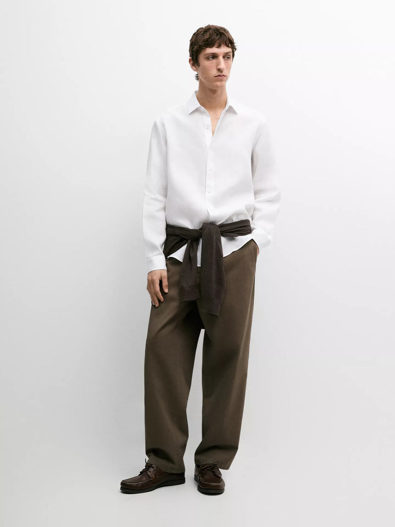 White Linen Shirt