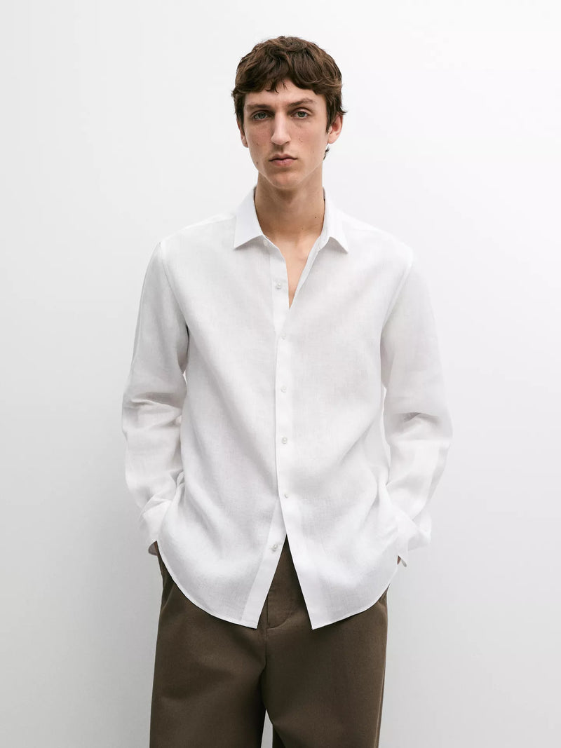 White Linen Shirt
